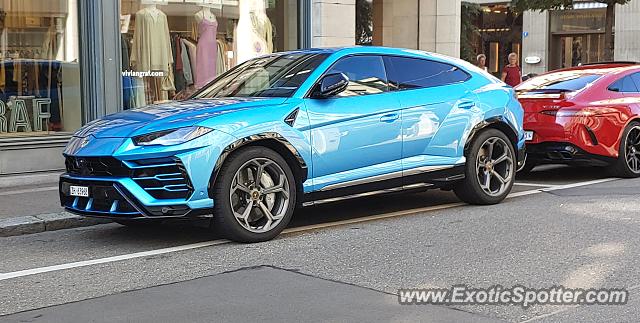 Lamborghini Urus spotted in Zurich, Switzerland