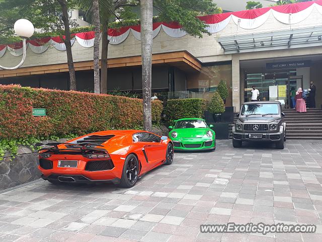 Lamborghini Aventador spotted in Jakarta, Indonesia