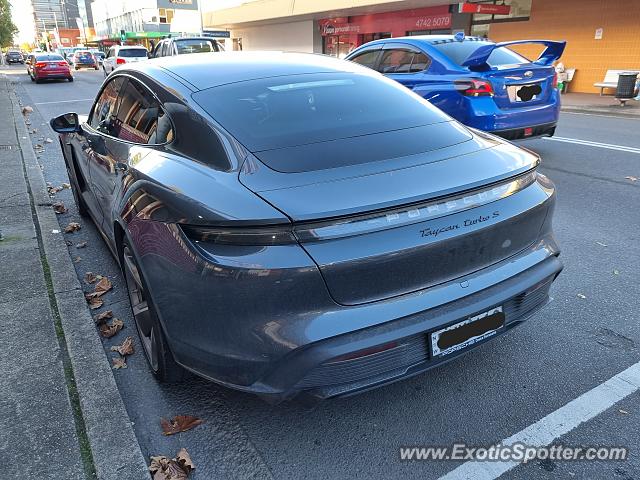 Porsche Taycan (Turbo S only) spotted in Penrith, Australia
