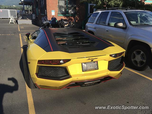 Lamborghini Aventador spotted in New Windsor, New York
