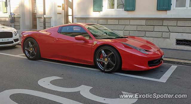 Ferrari 458 Italia spotted in Zurich, Switzerland
