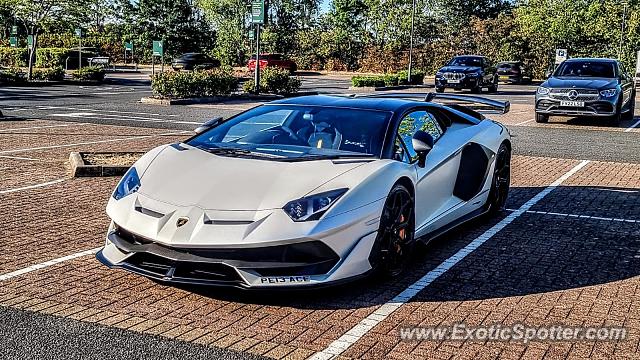 Lamborghini Aventador spotted in Lincoln, United Kingdom