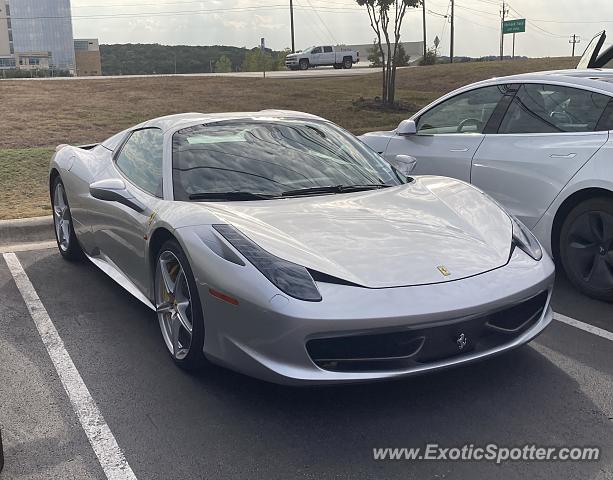 Ferrari 458 Italia spotted in Austin, Texas