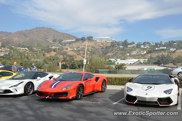 Lamborghini Aventador spotted in Malibu, California