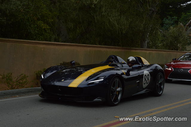 Ferrari Monza SP2 spotted in Pebble beach, California