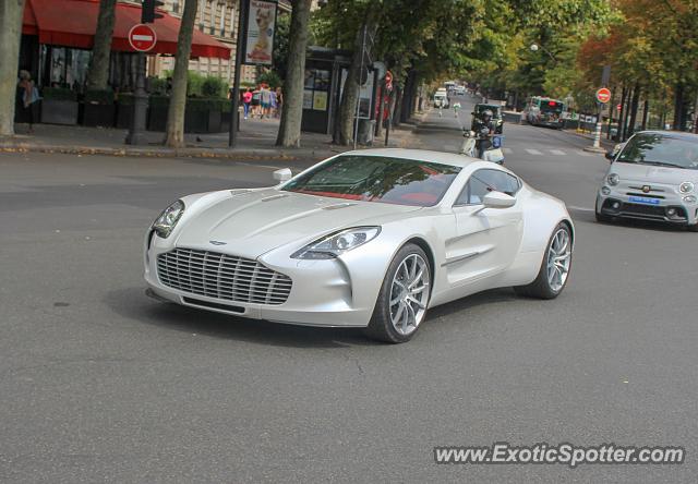 Aston Martin One-77 spotted in Paris, France