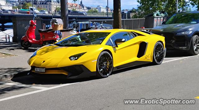 Lamborghini Aventador spotted in Zurich, Switzerland