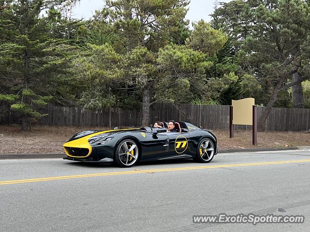 Ferrari Monza SP2 spotted in Pebble Beach, California