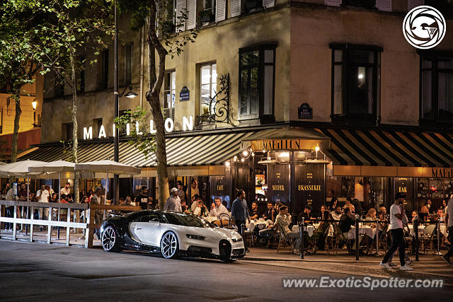 Bugatti Chiron spotted in Paris, France