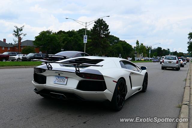 Lamborghini Aventador spotted in Birmingham, Michigan