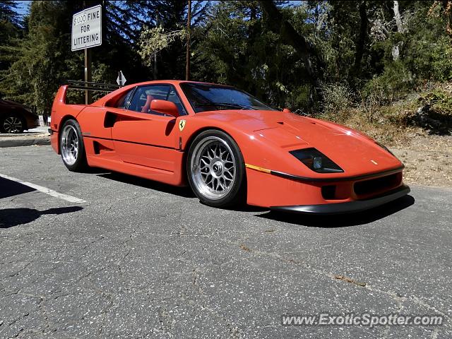 Ferrari F40 spotted in Woodside, California