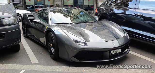 Ferrari 488 GTB spotted in Zurich, Switzerland