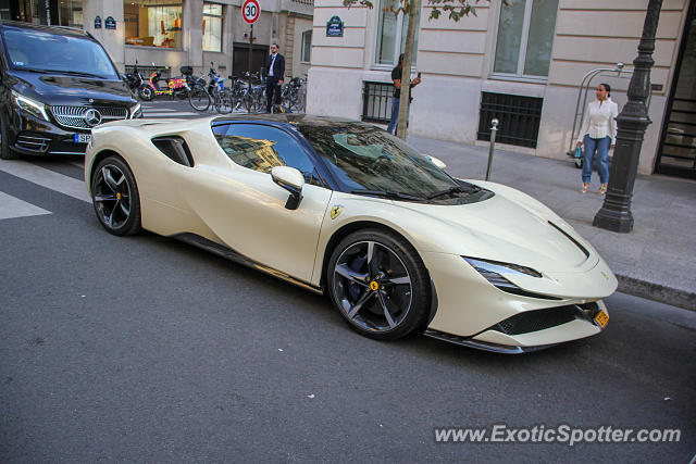 Ferrari SF90 Stradale spotted in Paris, France