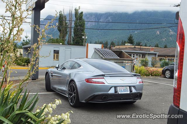 Aston Martin Vanquish spotted in North Bend, Washington