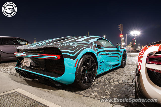 Bugatti Chiron spotted in Paris, France
