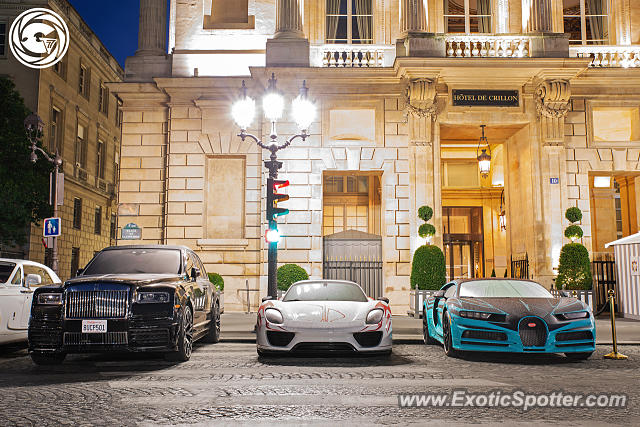 Bugatti Chiron spotted in Paris, France