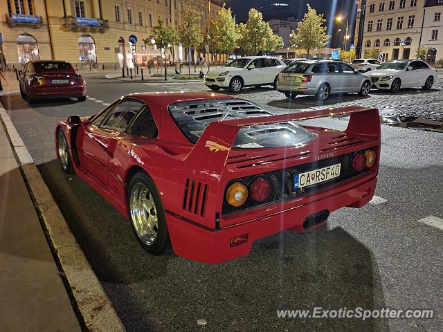 Ferrari F40 spotted in Warsaw, Poland