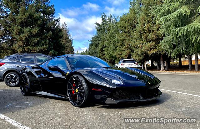 Ferrari 488 GTB spotted in Pleasanton, California