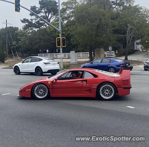 Ferrari F40 spotted in Carmel, California