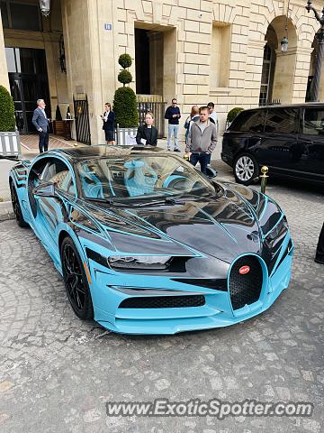 Bugatti Chiron spotted in Paris, France