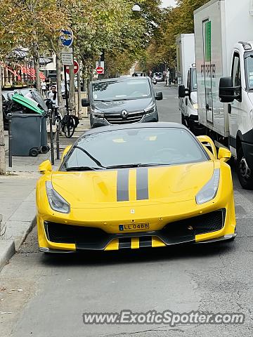 Ferrari 488 GTB spotted in Paris, France