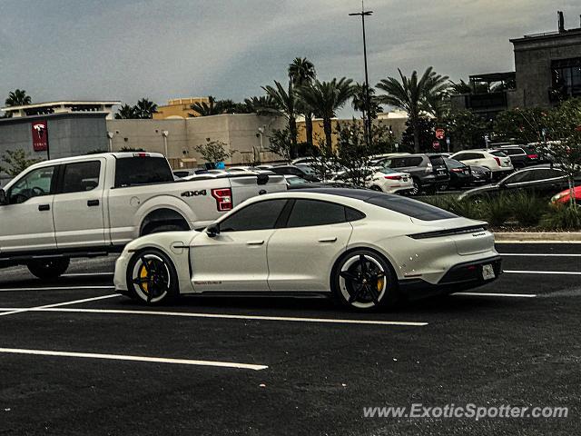 Porsche Taycan (Turbo S only) spotted in Jacksonville, Florida
