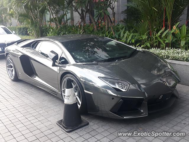 Lamborghini Aventador spotted in Jakarta, Indonesia