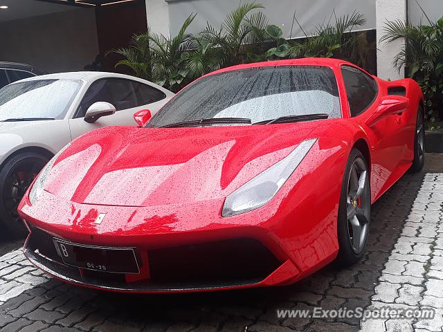 Ferrari 488 GTB spotted in Jakarta, Indonesia