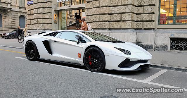 Lamborghini Aventador spotted in Zurich, Switzerland