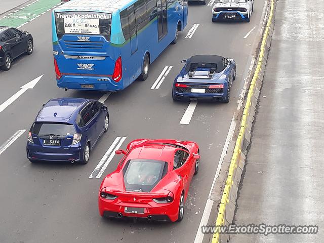 Ferrari 488 GTB spotted in Jakarta, Indonesia