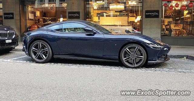 Ferrari Roma spotted in Zurich, Switzerland