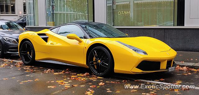 Ferrari 488 GTB spotted in Zurich, Switzerland