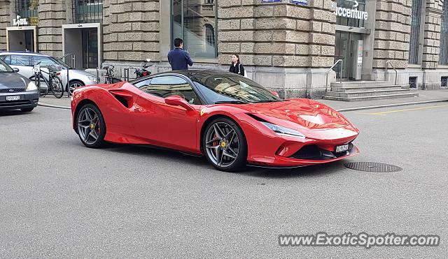 Ferrari F8 Tributo spotted in Zürich, Switzerland