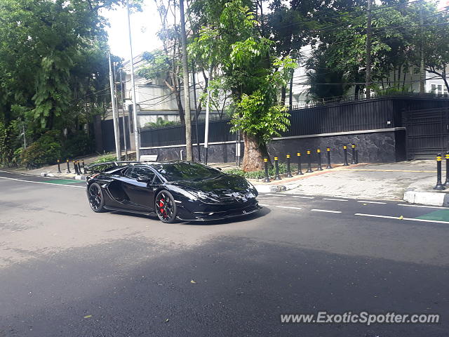 Lamborghini Aventador spotted in Jakarta, Indonesia