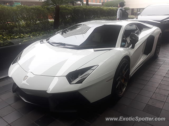 Lamborghini Aventador spotted in Jakarta, Indonesia