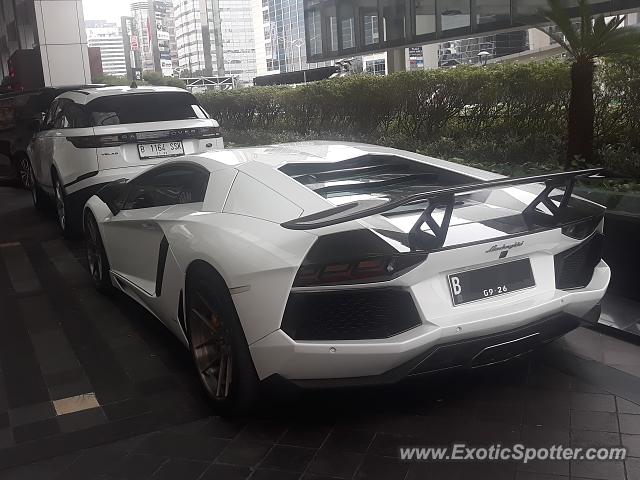 Lamborghini Aventador spotted in Jakarta, Indonesia