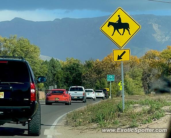 Porsche 911 GT3 spotted in Corrales, New Mexico