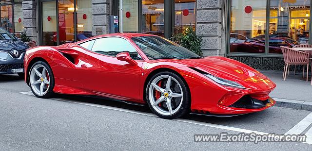 Ferrari F8 Tributo spotted in Zürich, Switzerland