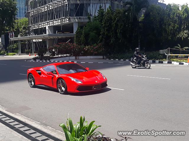 Ferrari 488 GTB spotted in Jakarta, Indonesia