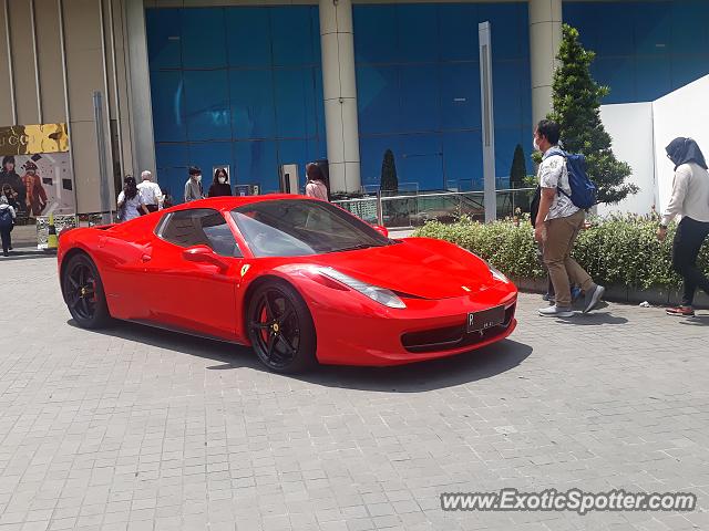 Ferrari 458 Italia spotted in Jakarta, Indonesia