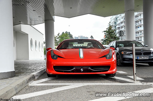 Ferrari 458 Italia spotted in Miedzyzdroje, Poland