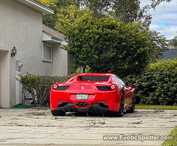 Ferrari 458 Italia spotted in Jacksonville, Florida