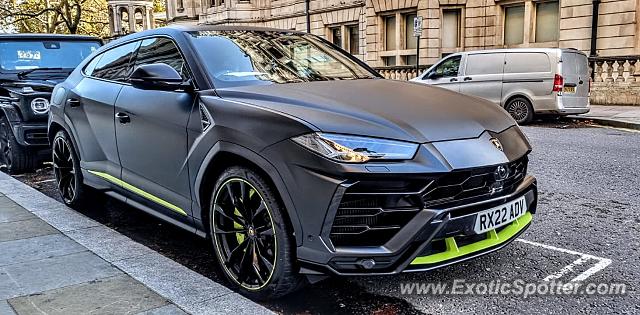 Lamborghini Urus spotted in London, United Kingdom