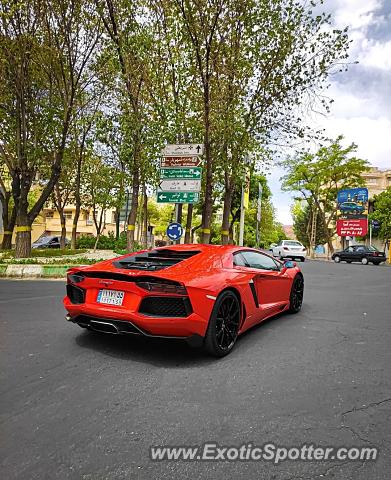Lamborghini Aventador spotted in Tabriz, Iran