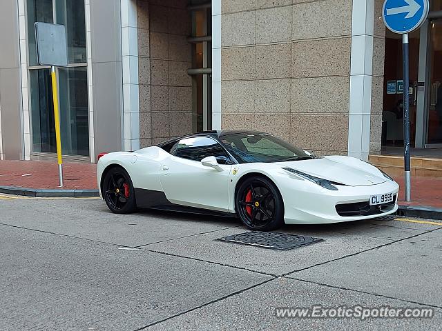 Ferrari 458 Italia spotted in Hong kong, China