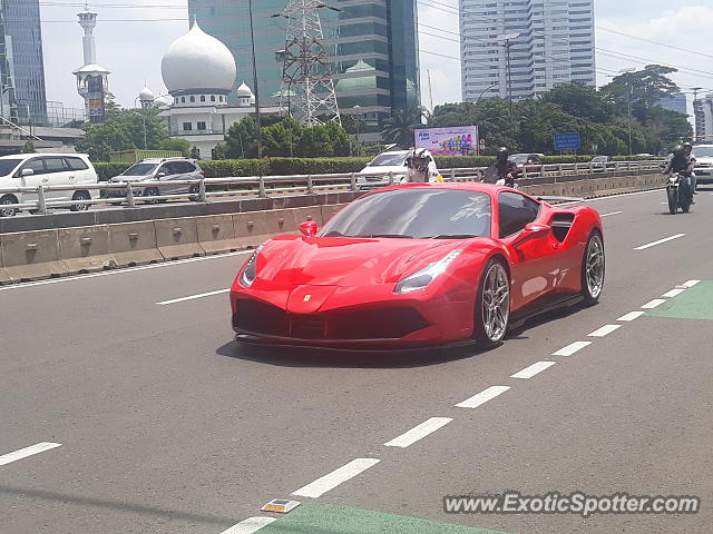 Ferrari 488 GTB spotted in Jakarta, Indonesia