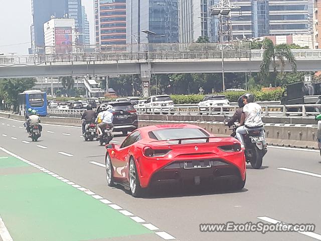 Ferrari 488 GTB spotted in Jakarta, Indonesia
