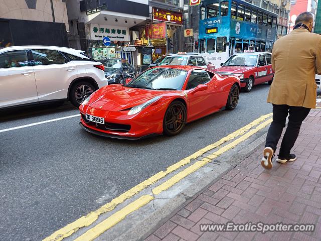 Ferrari 458 Italia spotted in Hong kong, China