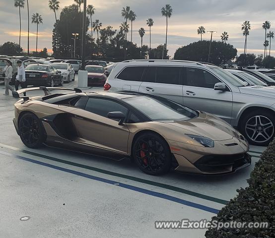 Lamborghini Aventador spotted in Newport Beach, California