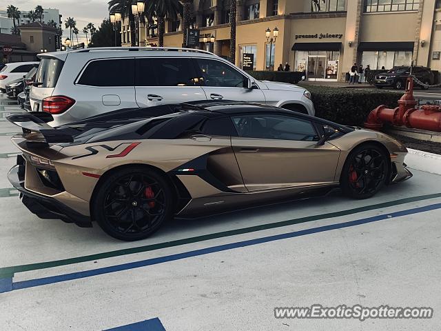 Lamborghini Aventador spotted in Newport Beach, California